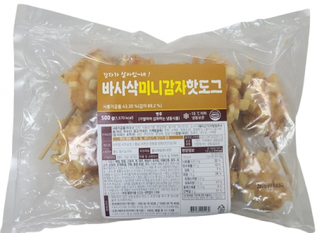 바사삭 미니감자핫도그(50g*10입 500g/EA)