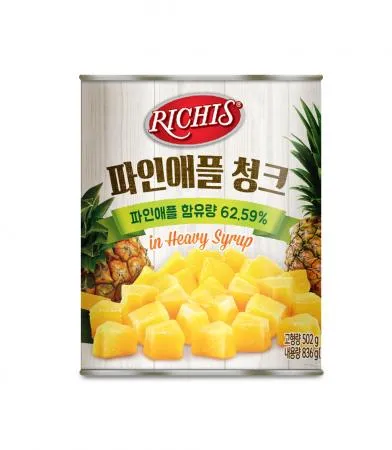 리치스 파인애플캔(청크 836g/EA)