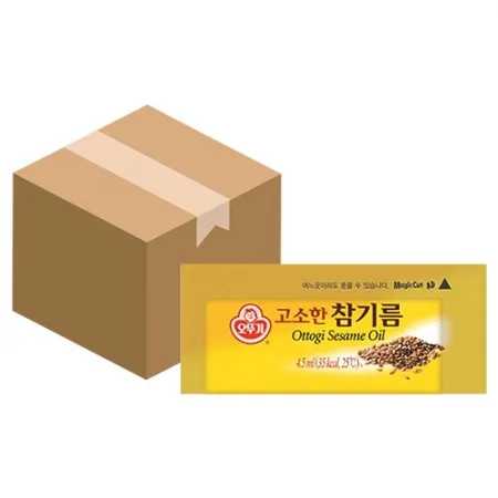 오뚜기 고소한 참기름(참깨100%_4.5ml*1000입 4.5Kg/BOX) [원산지: 상세설명참조]