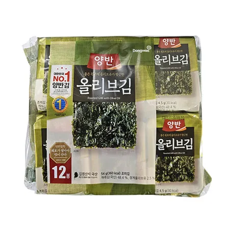 양반김 올리브유김(4.5g*12입 54g/EA)