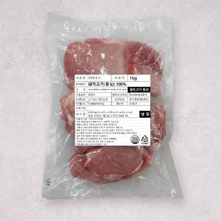 ♥정육특가♥돈등심( 1.2cm두께_슬라이스+연육작업 돈까스용 1Kg/EA)