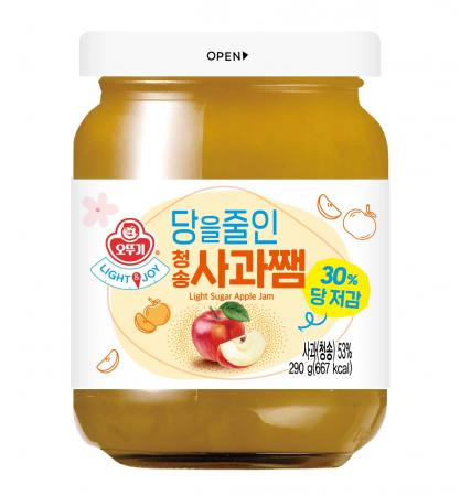 오뚜기_LIGHT&JOY 당을줄인청송사과쨈(병 290g/EA)