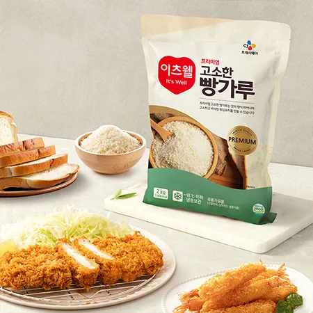 이츠웰 프리미엄고소한빵가루(일식용 2Kg/EA) 이미지
