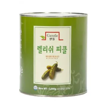 젠틀푸드 렐리쉬피클(3Kg/EA) 업소용 반찬
