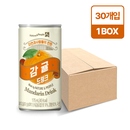 자연과사람들 감귤드링크(캔_175ml*30입 5.25Kg/BOX)