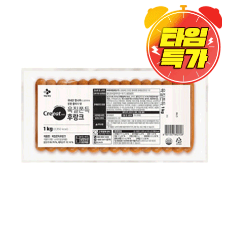 ★제당 초특가★크레잇 육질쫀득후랑크(1Kg/EA) 소세지