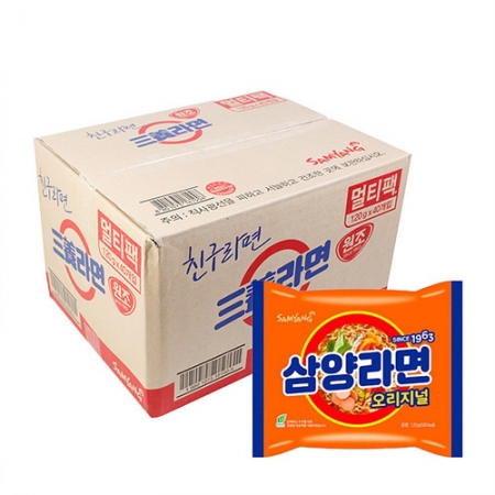 삼양라면 봉지라면(120g/EA)x40 라면