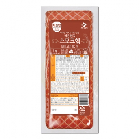 이츠웰 바른원칙스모크햄(무항생제 1Kg/EA)