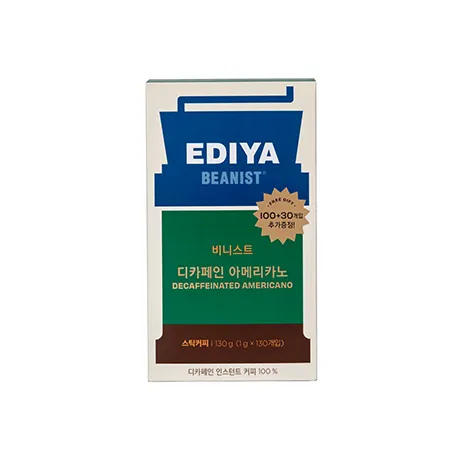 이디야 아메리카노(디카페인_1g*130T 130g/EA)