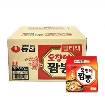 농심 오징어짬뽕(멀티팩_124g*5입 620g/EA)x8