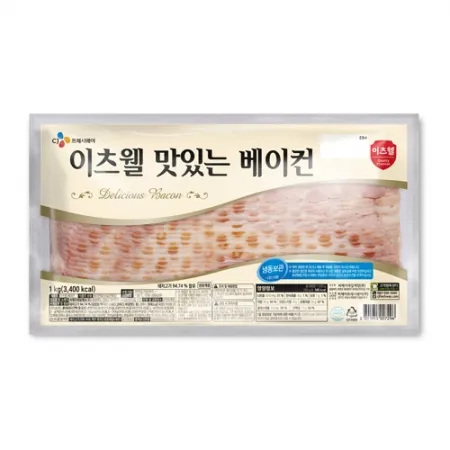 이츠웰 맛있는 베이컨(1Kg/EA)_냉동