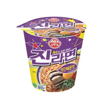 오뚜기 진라면(컵_약간매운맛 65g/EA)