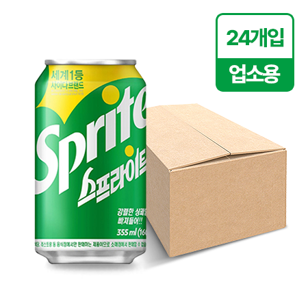 스프라이트 사이다(업소용 355ml*24EA/BOX)