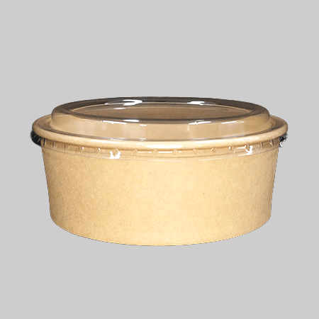 원형크라프트용기세트(뚜껑포함_165Øx66mm_1100ml_100SET  EA)