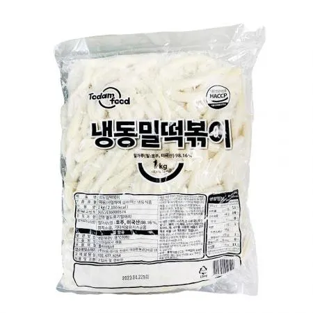 토담 밀떡볶이떡(누들떡 1Kg/EA) 밀떡 [원산지: 상세설명참조]