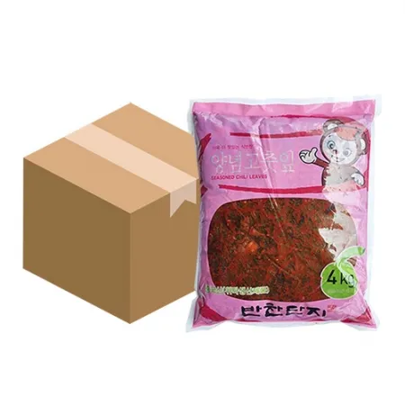 반찬단지 고추잎무침(4Kg/EA) X 4개입  업소용 반찬