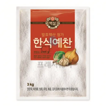 백설 한식예찬(3Kg/EA)*4개입 박스단위 주문