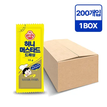 오뚜기 허니머스타드드레싱(12g*200EA/BOX) 소스