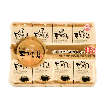 김이라면_시골 들기름도시락김(4g*16입 64g/EA)