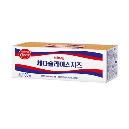 서울우유 체다치즈(슬라이스_18g*100입 1.8Kg/EA)