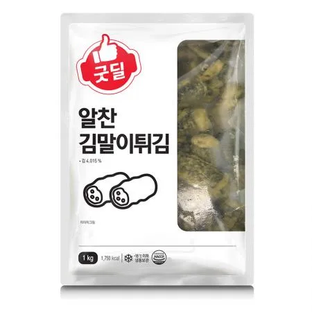 굿딜 알찬김말이튀김(25g*40±3입 1Kg/EA)