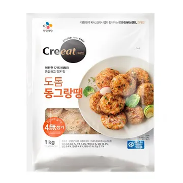 크레잇 도톰동그랑땡(1Kg/EA) [원산지: 상세설명참조]