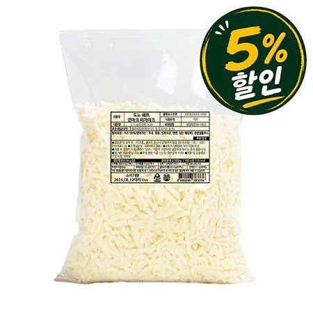 [5%쿠폰] 도노쉐프 피자치즈2.5Kg (덴마크산 모짜렐라99%) 냉장