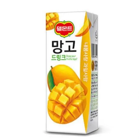 델몬트 망고주스(팩 190ml*32EA/BOX) 이미지