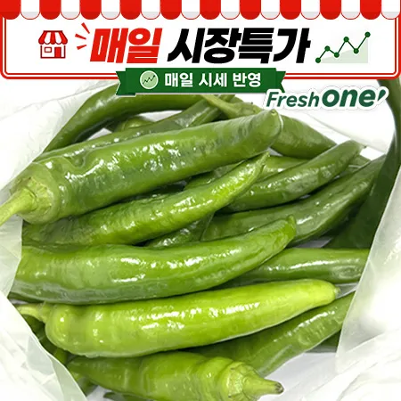 ★매일시장특가★ 프레시원 아삭이고추(상 500g/EA) 오이고추