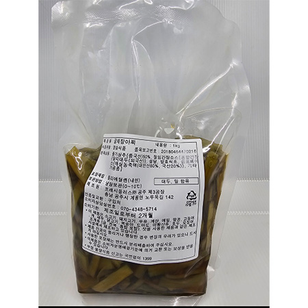 프레시플러스 궁채장아찌(줄기상추50% 1Kg/EA)
