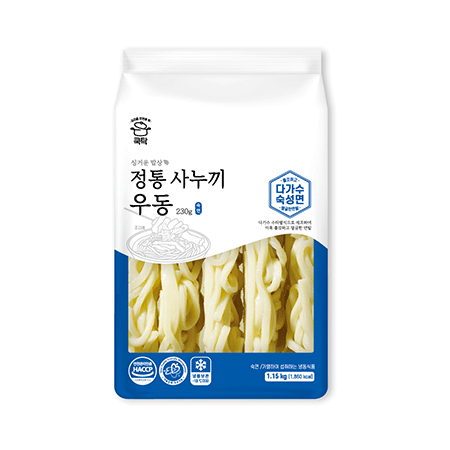 동성식품 사누끼우동면(230g*5개입 1.15Kg/EA)x8 냉동면