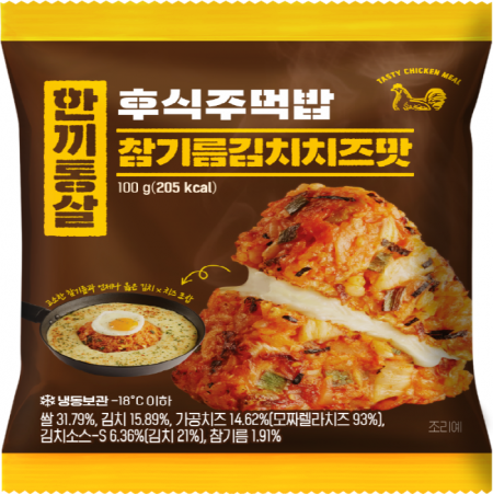 한끼통살 후식주먹밥(참기름김치치즈맛 100g/EA)