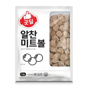 굿딜 알찬미트볼(10±2g*92±5개입 1Kg/EA) [원산지: 상세설명참조]