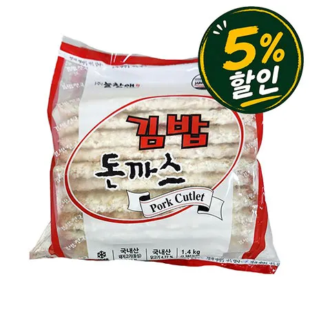 [5%쿠폰] 늘찬애 돈까스(70g/개 김밥용 1.4Kg/EA)