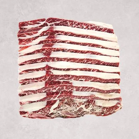 ♥정육특가♥ 소LA갈비(CH등급, 1.2cm 슬라이스, 미국산, 냉동 1Kg/EA) 구이용
