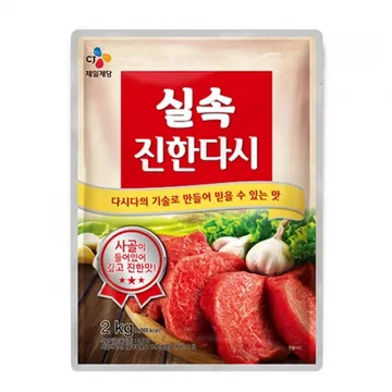 CJ제일제당 쇠고기진한다시(실속 2Kg/EA) 소고기 진한다시 실속다시