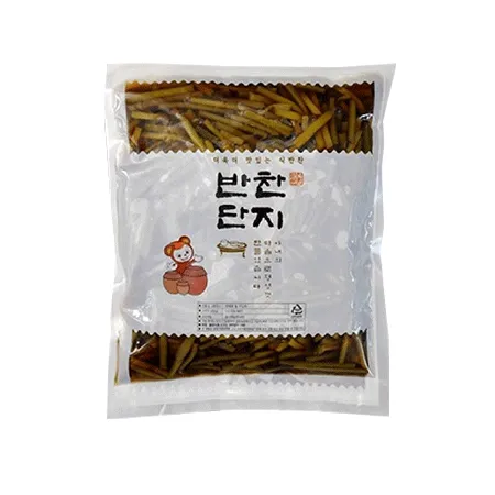 반찬단지 간장마늘쫑(마늘쫑60% 1Kg/EA) 업소용 반찬