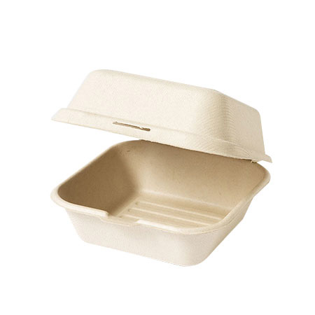 리와인드 펄프용기(뚜껑일체_150*150*70_KW6310_50입 햄버거용 EA)