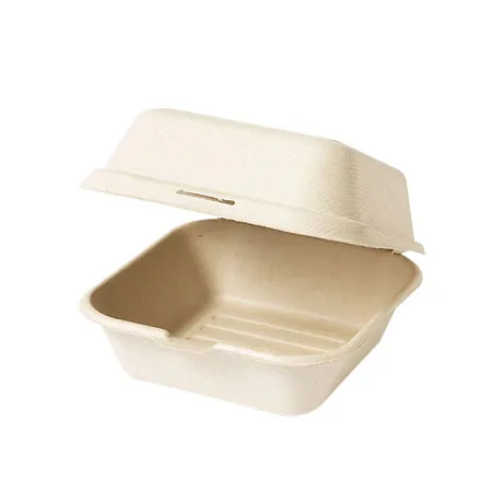 리와인드 펄프용기(뚜껑일체_150*150*70_KW6310_50입 햄버거용 EA)