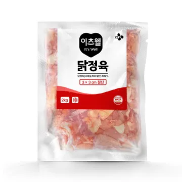 ♥정육특가♥ 이츠웰 브라질산 닭정육(3*3cm_절단 2Kg/EA)