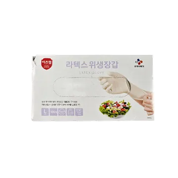 이츠웰 라텍스위생장갑(NEW_아이보리색_대_100입 EA)