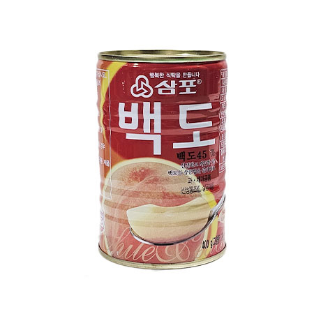 삼포식품 백도(8절_슬라이스 400g/EA)