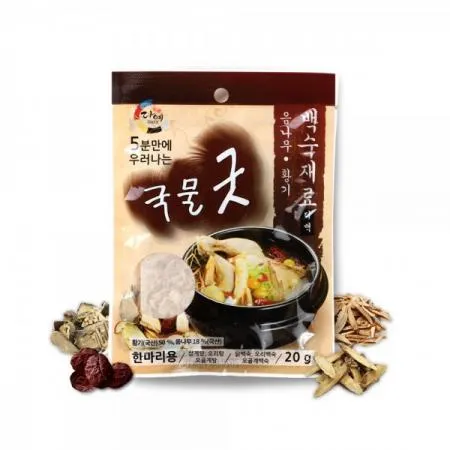 국물굿 삼계탕재료 업소용 (20g, 300개) (300마리)