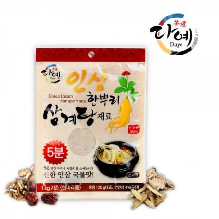 인삼 삼계탕재료 업소용 (20g, 250개) (250마리)