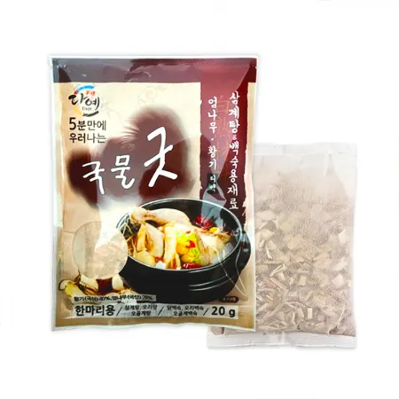 국물굿 삼계탕재료 업소용 (20g, 300개) (300마리)