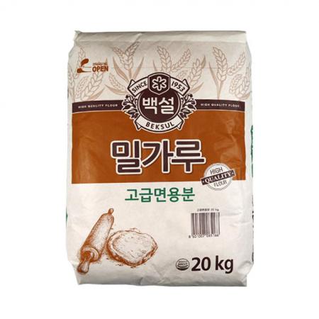 [백설밀가루] 고급면용분 20kg 이미지