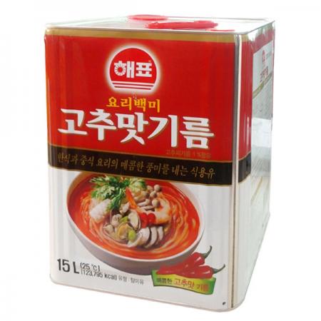 [해표] 고추맛기름 15L