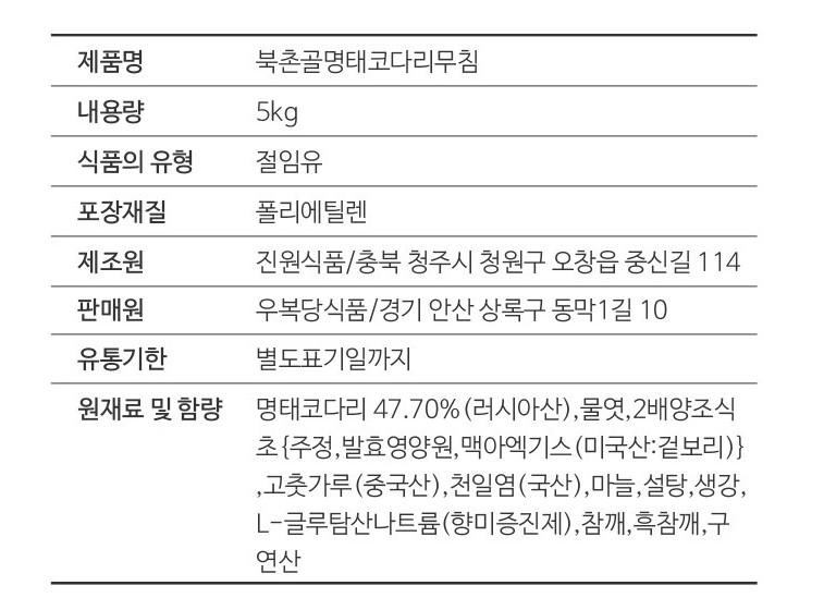 상품정보제공고시