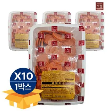 [10팩 무료배송] 오뗄 페파로니 페퍼로니 1kg 냉장