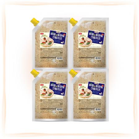 [무료배송] 로젠치즈 바질 토마토 크림치즈 1kg 냉장